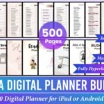 Mega Digital Planner Bundle Canva IPad