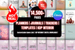 Canva Template Bundle 1000+ Planners - 14500 Pages