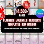 Canva Template Bundle 1000+ Planners - 14500 Pages